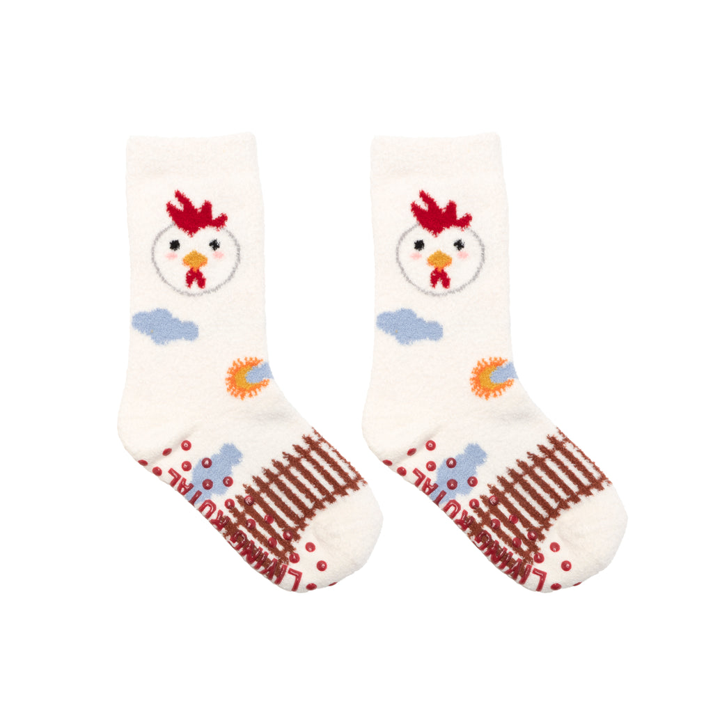 Chicken Kids Fuzzy Socks