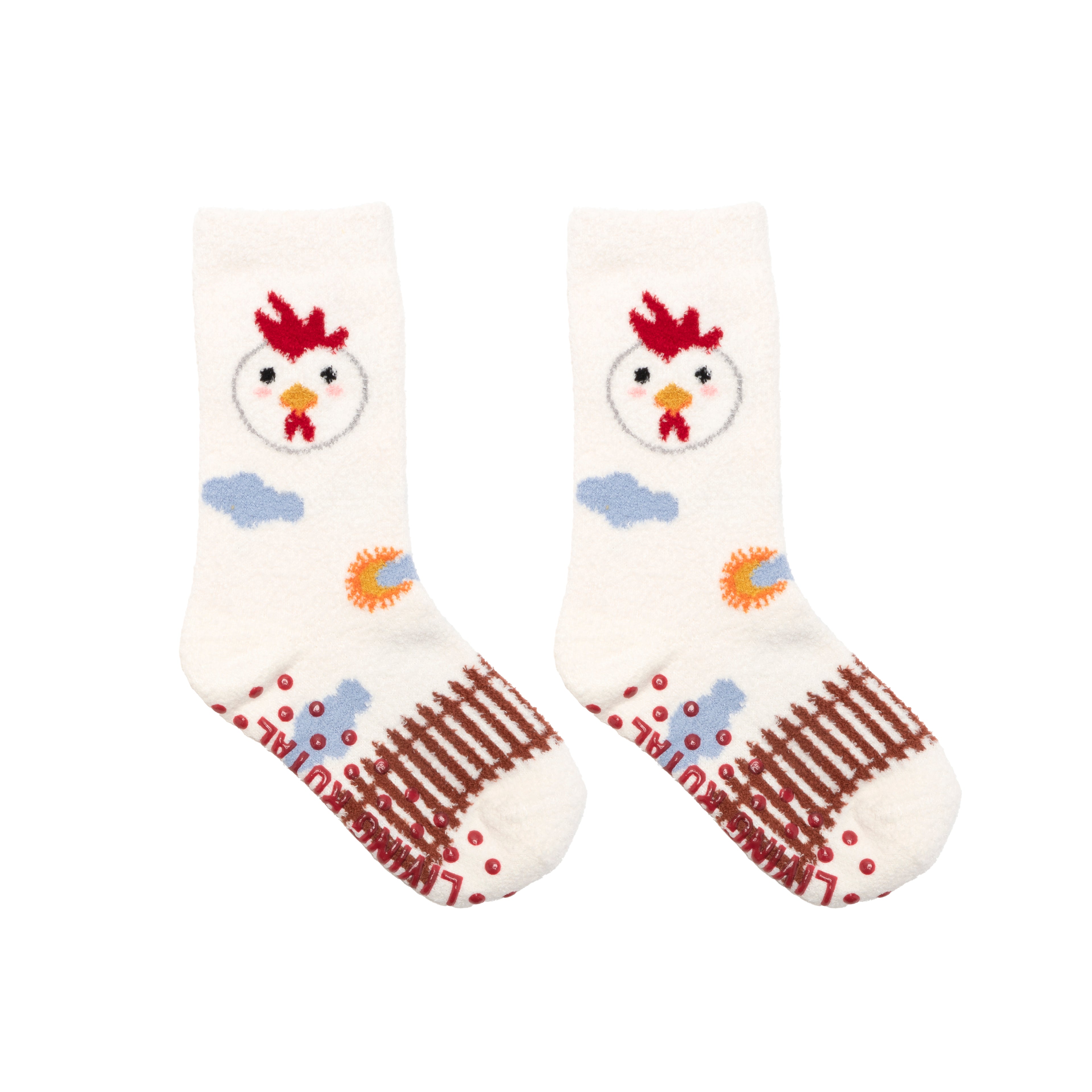 Chicken Kids Fuzzy Socks