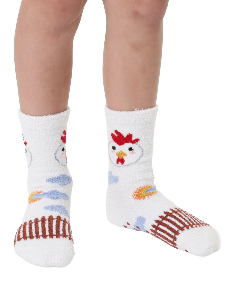 Chicken Kids Fuzzy Socks