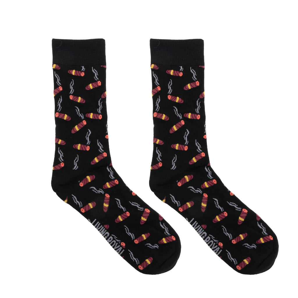 Cigar Mens Bamboo Crew Socks