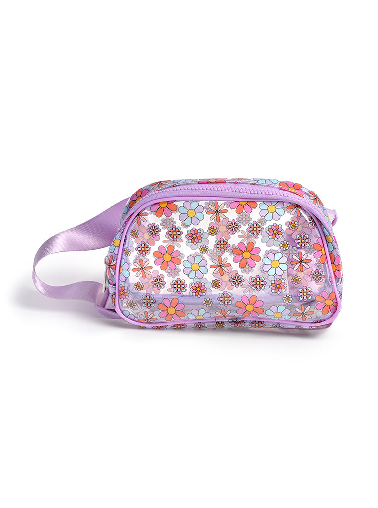 Clear Flower Belt Bag