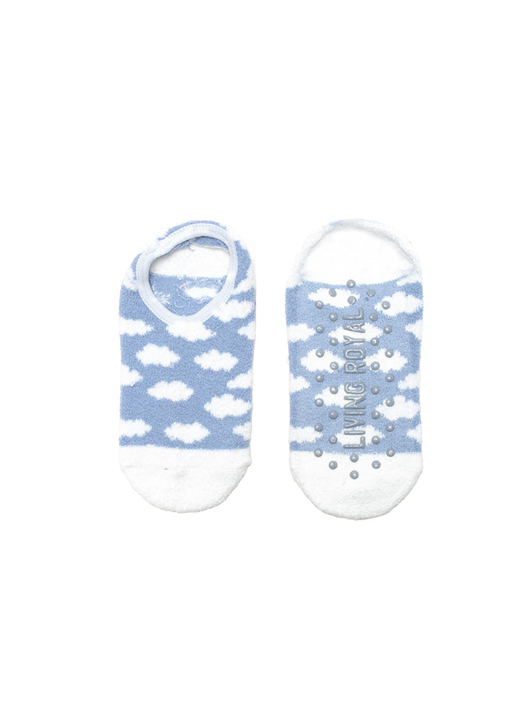 Clouds Fuzzy Slipper Sock