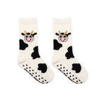 Cow Kids Fuzzy Socks