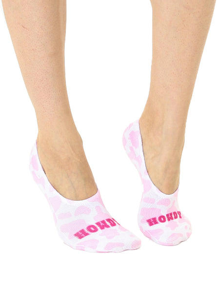 Cow Print Liner Socks