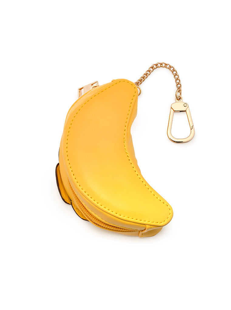 2-in-1 bag charm featuring Croissant shape displayed on a white background.
