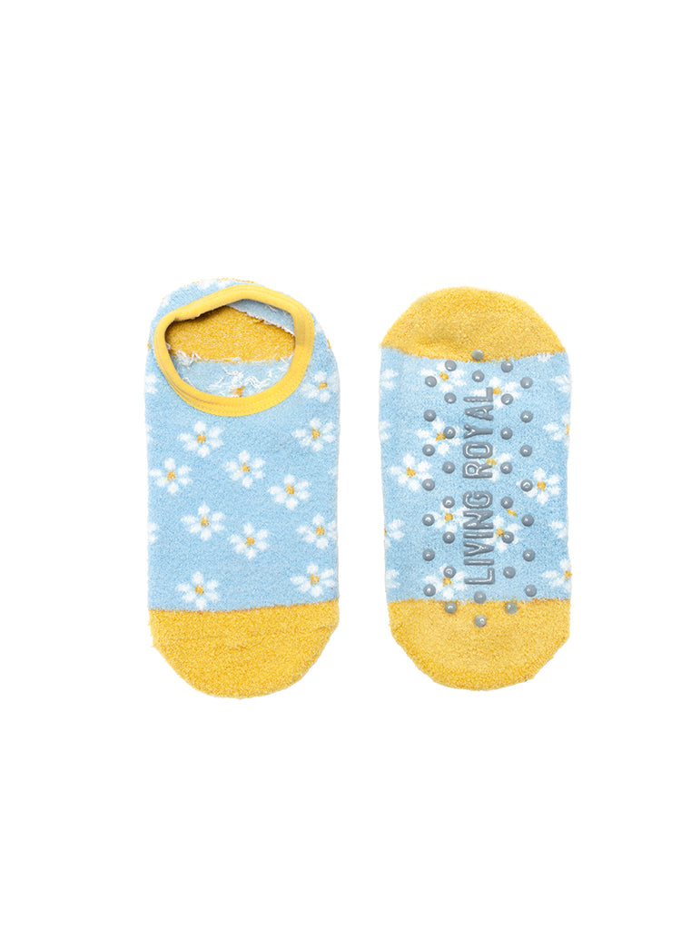 Daisy Fuzzy Slipper Sock