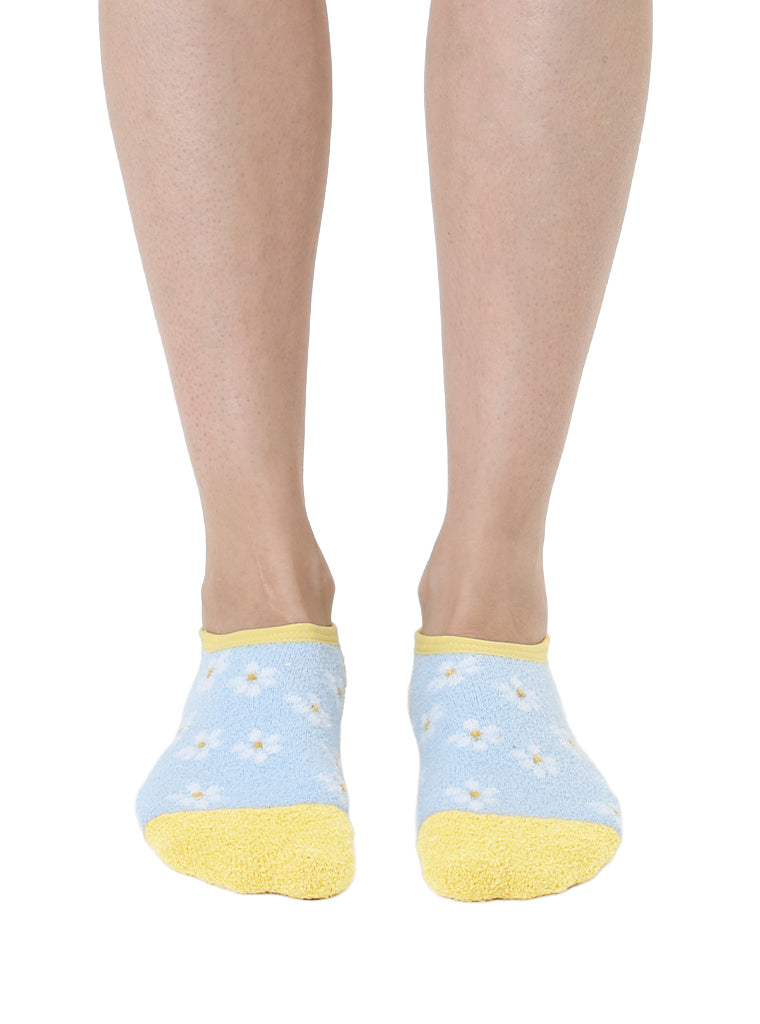 Daisy Fuzzy Slipper Sock