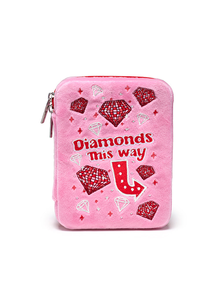 Diamonds Jewelry Zip Case