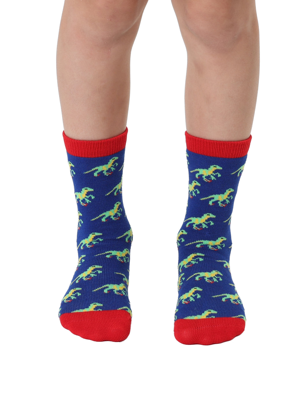 Dino Kids Bamboo Crew Socks
