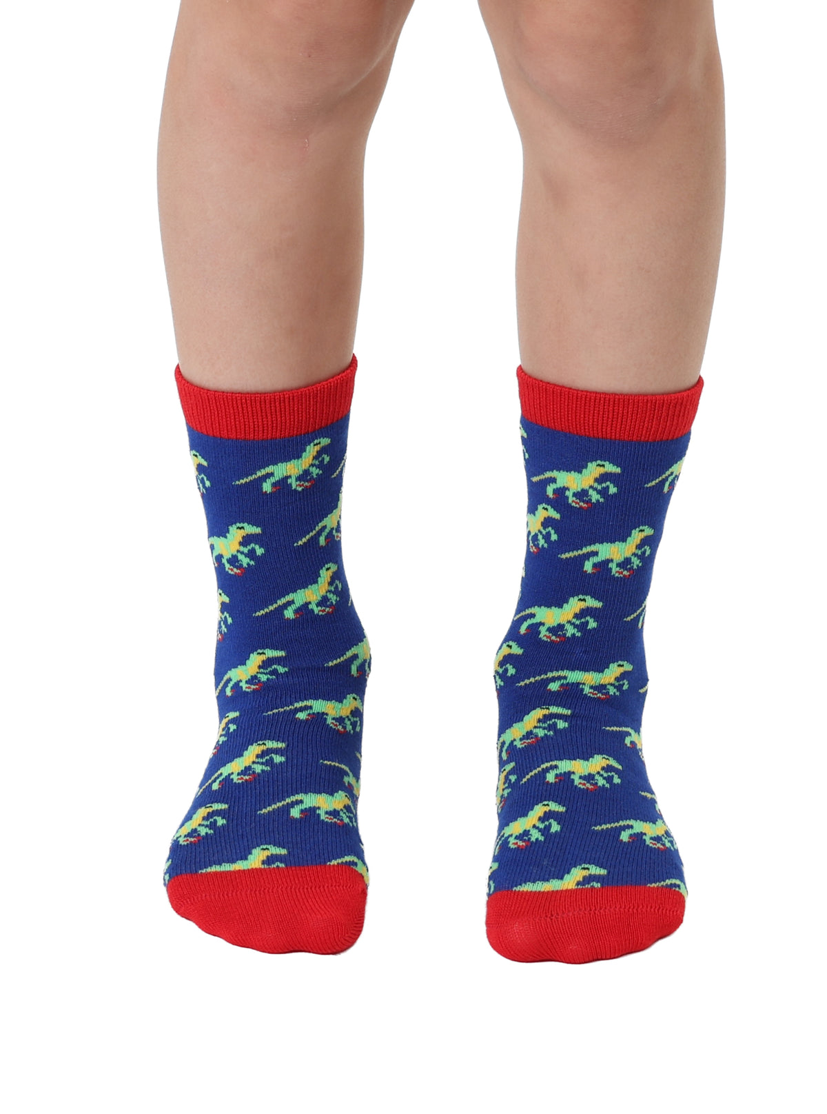 Dino Kids Bamboo Crew Socks
