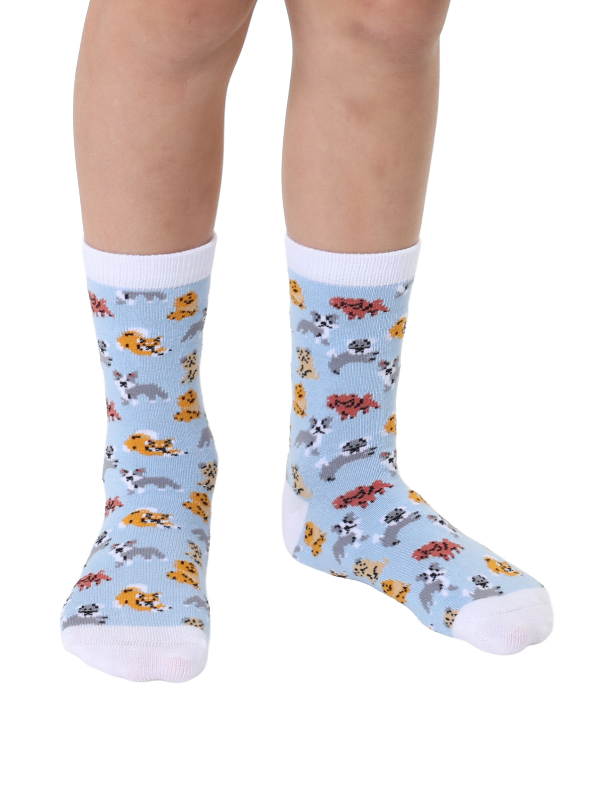 Dogs Kids Bamboo Crew Socks