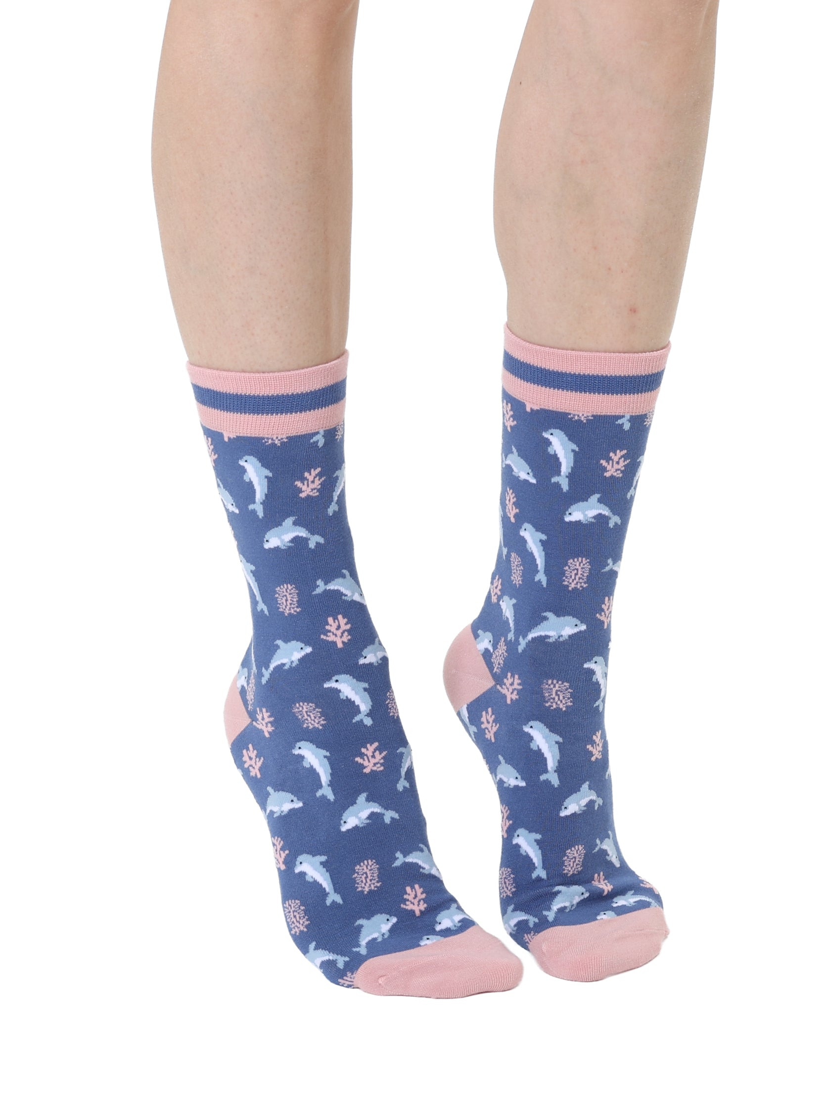 Dolphin Women's Bamboo Crew Socks