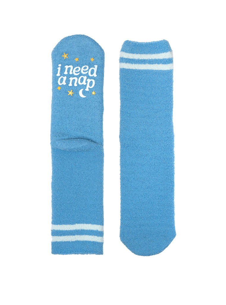 Nap Fuzzy Crew Socks