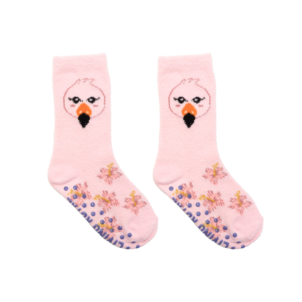 Flamingo Kids Fuzzy Socks