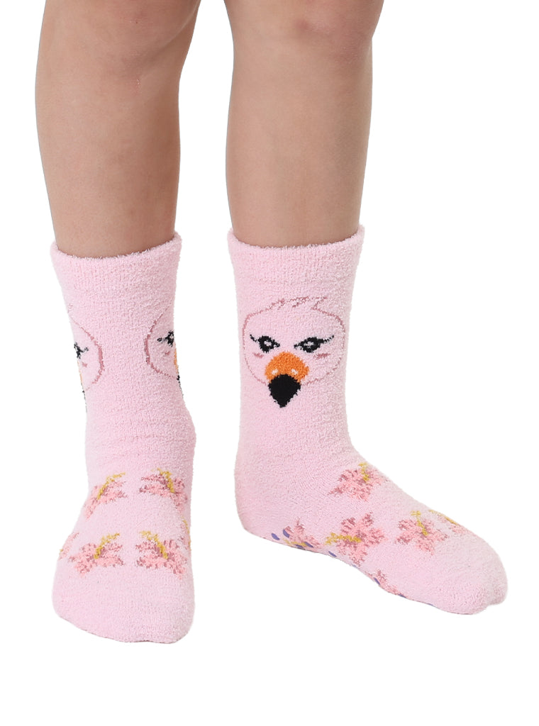 Flamingo Kids Fuzzy Socks