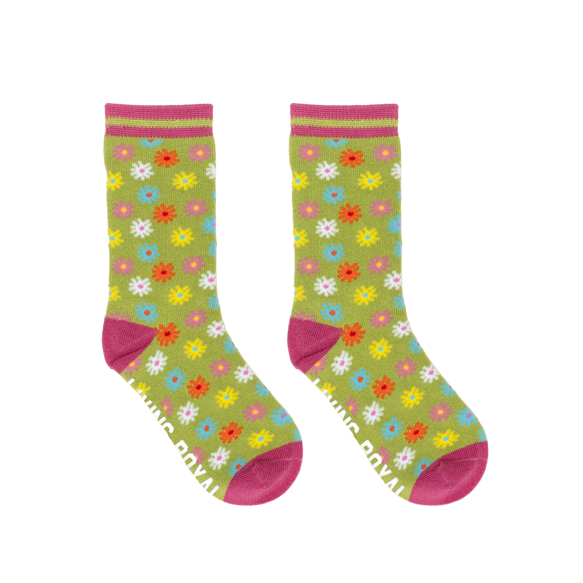 Flower Kids Bamboo Crew Socks