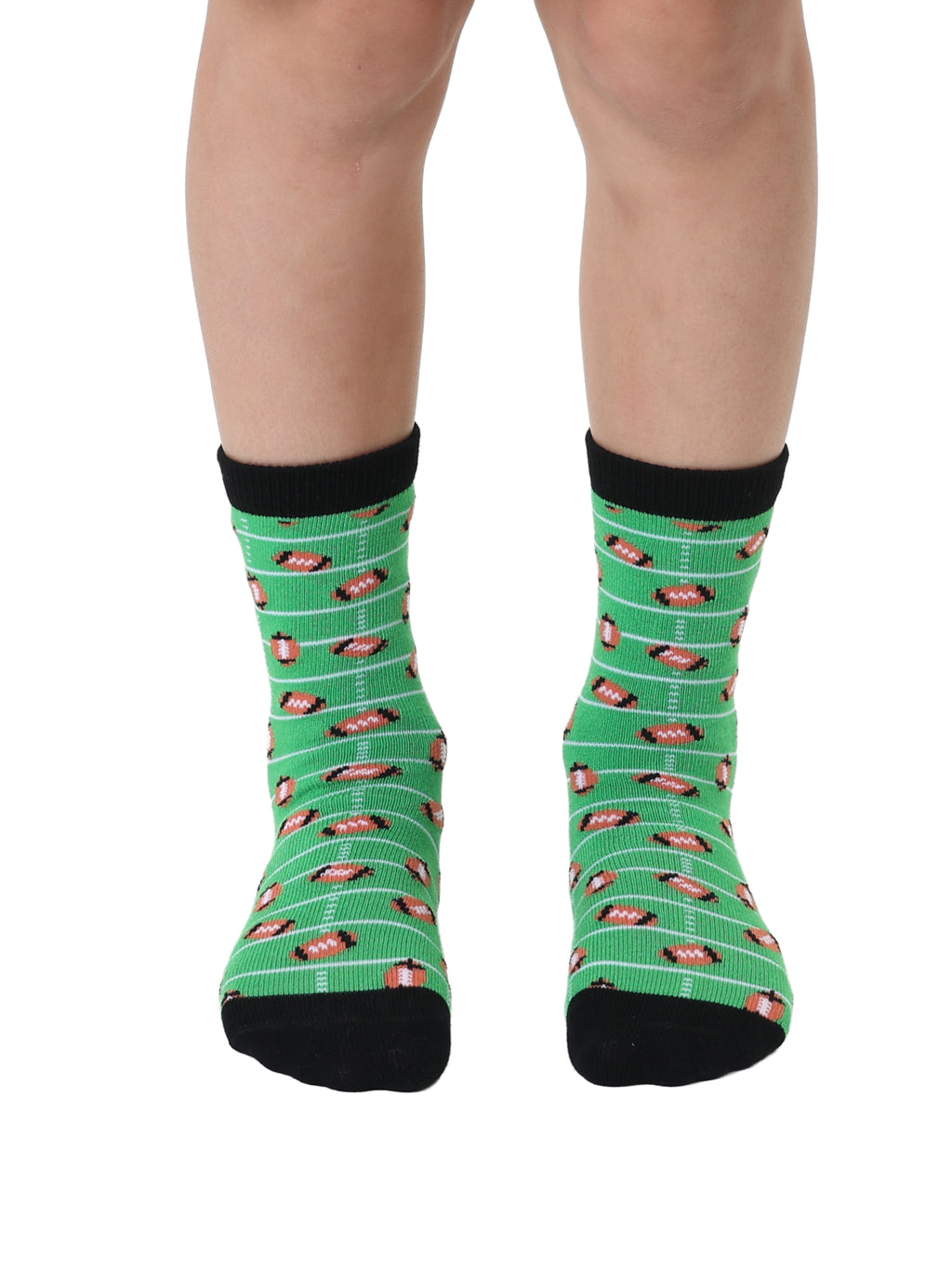 Football Kids Bamboo Crew Socks