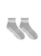 Grey Stripe Grip Socks