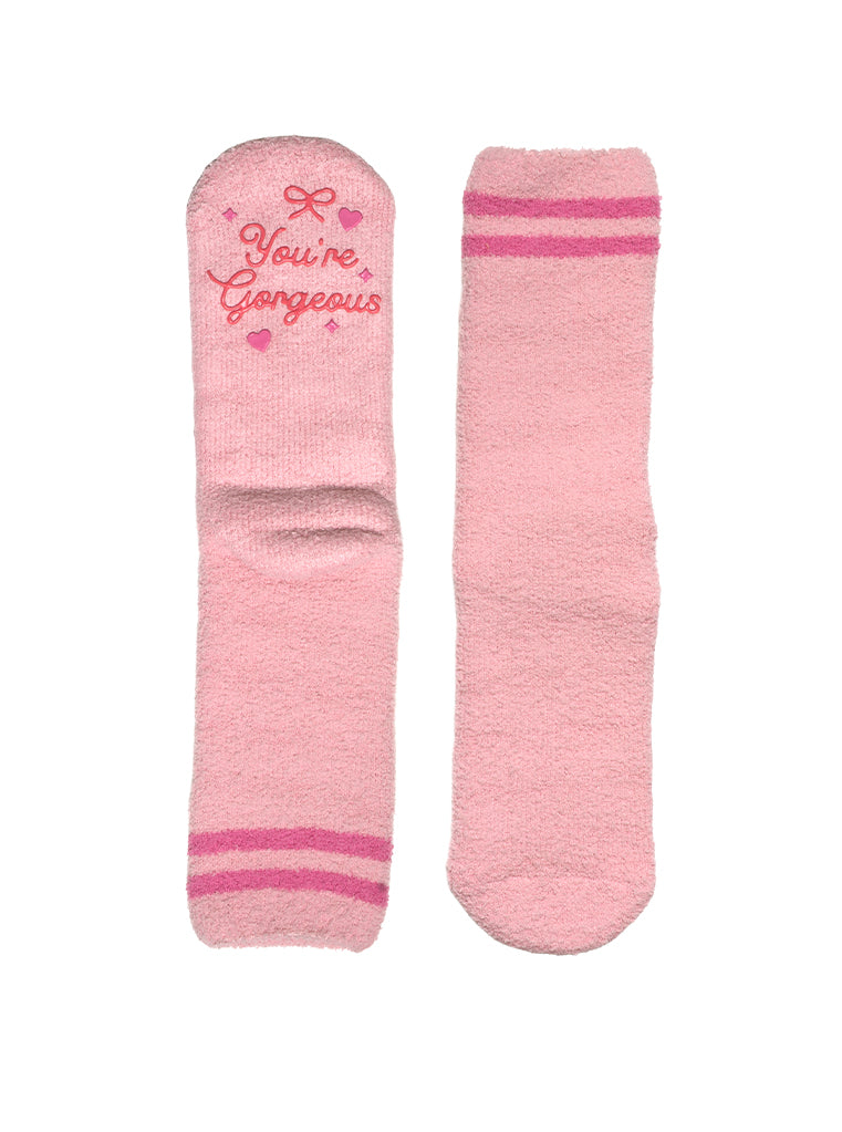 Gorgeous Fuzzy Crew Socks