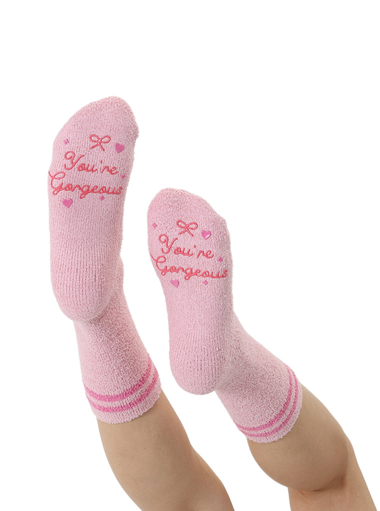 Gorgeous Fuzzy Crew Socks
