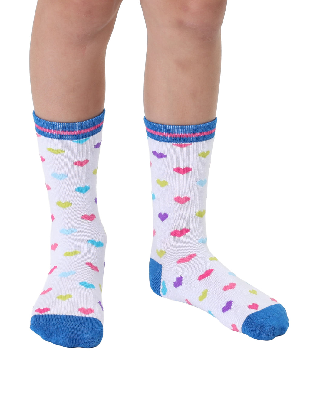 Heart Kids Bamboo Crew Socks