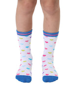 Heart Kids Bamboo Crew Socks
