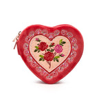Heart Rose Jewelry Zip Case
