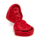 Heart Rose Jewelry Zip Case