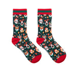 Holiday Dog Women's Bamboo Crew Socks
