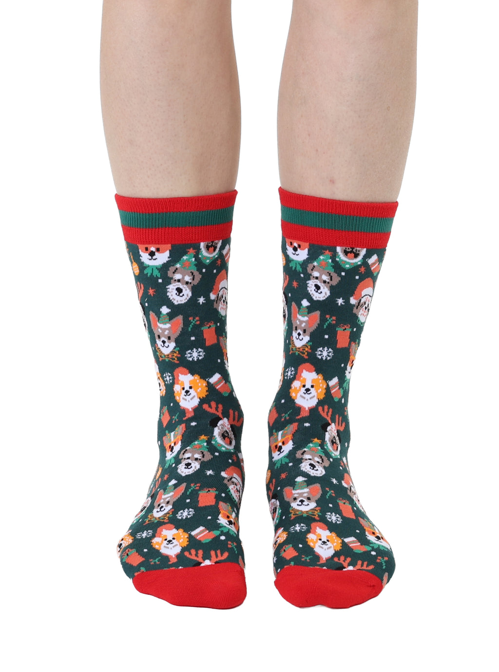 Holiday Dog Women's Bamboo Crew Socks
