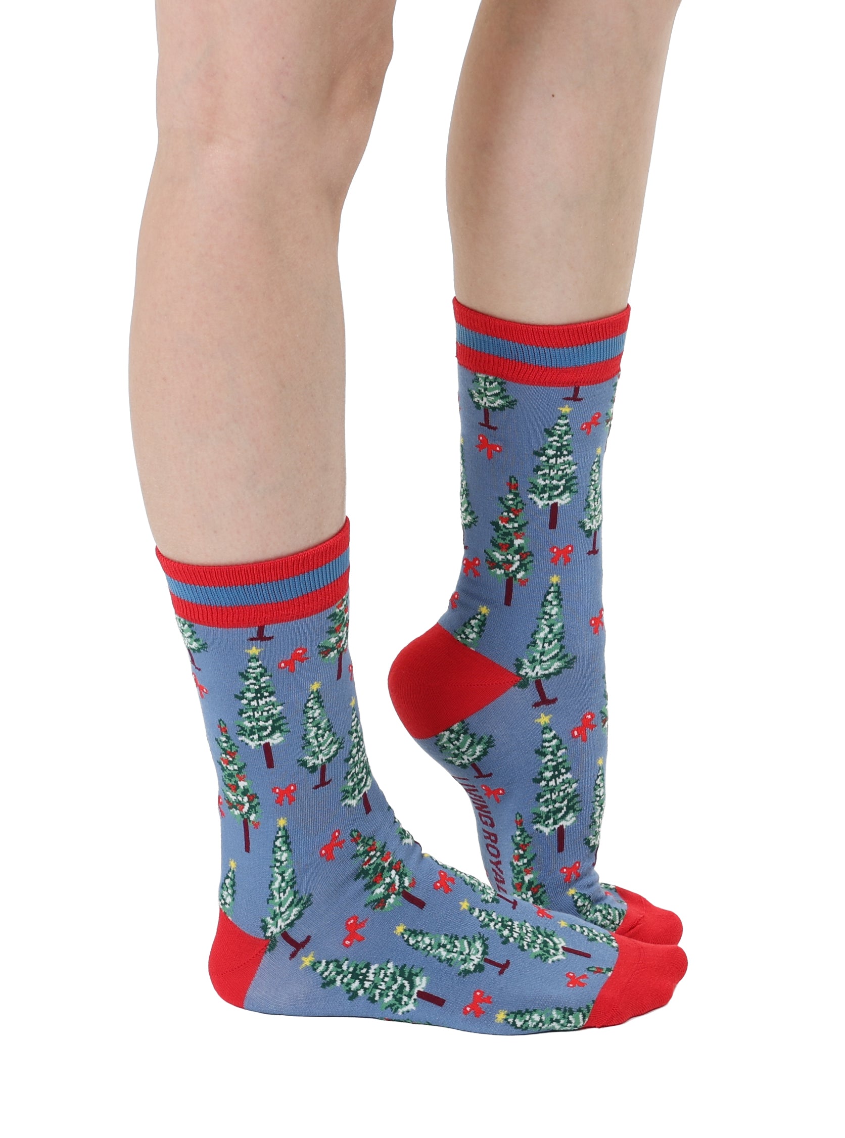 Holiday Tree Women's Bamboo Crew Socks