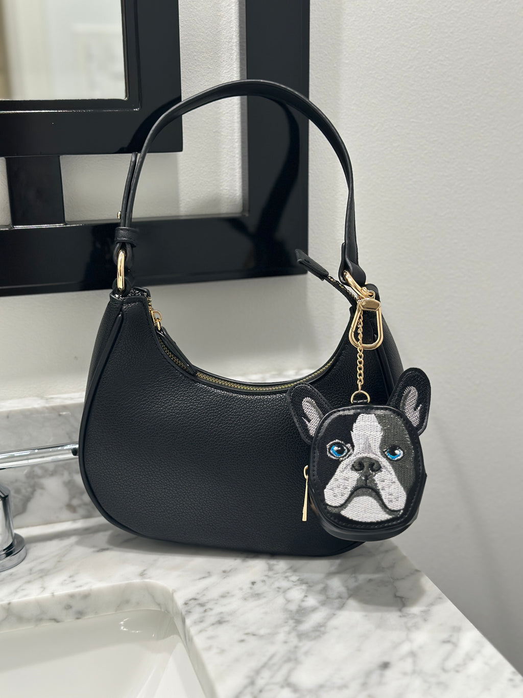 Dog 2 in 1 Bag Charm + Shopper Bag