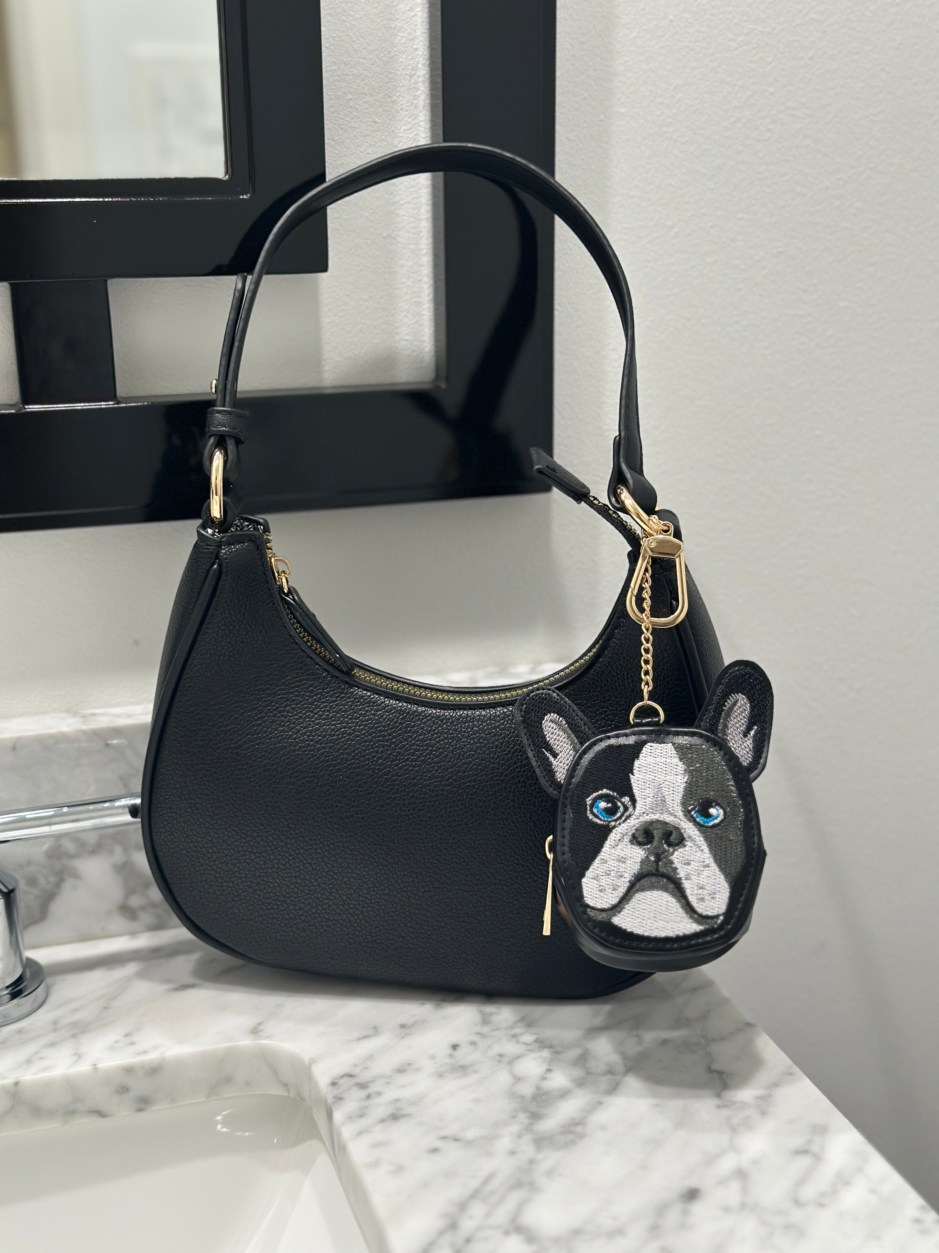Dog 2 in 1 Bag Charm + Shopper Bag