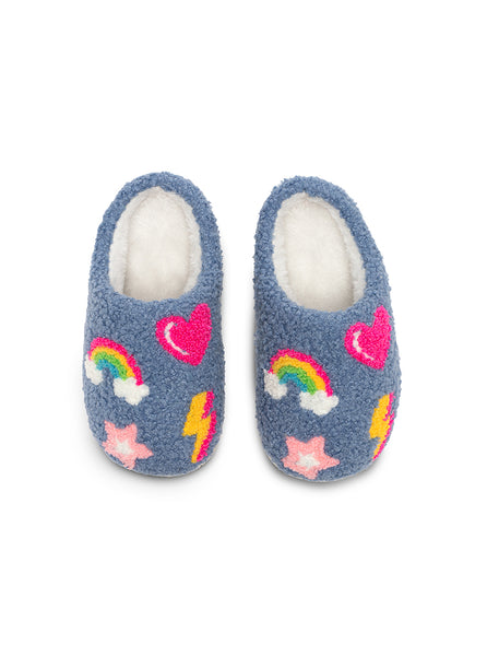 Kids Denim Patch Slipper