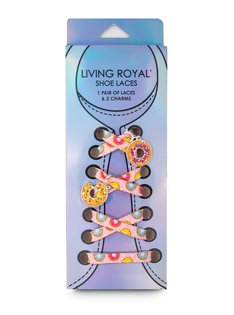 Donut Shoelaces + Charm Set