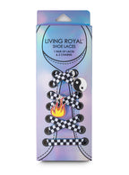 Checker Shoelaces + Charm Set