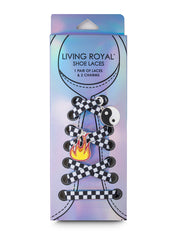 Checker Shoelaces + Charm Set