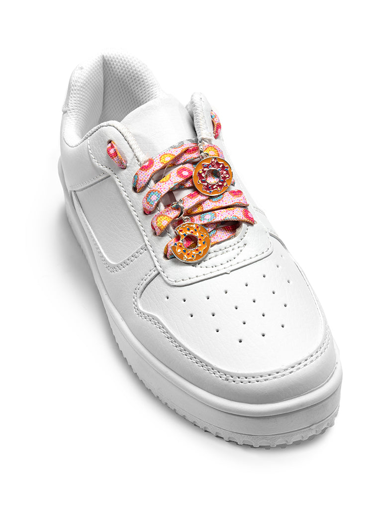 Donut Shoelaces + Charm Set