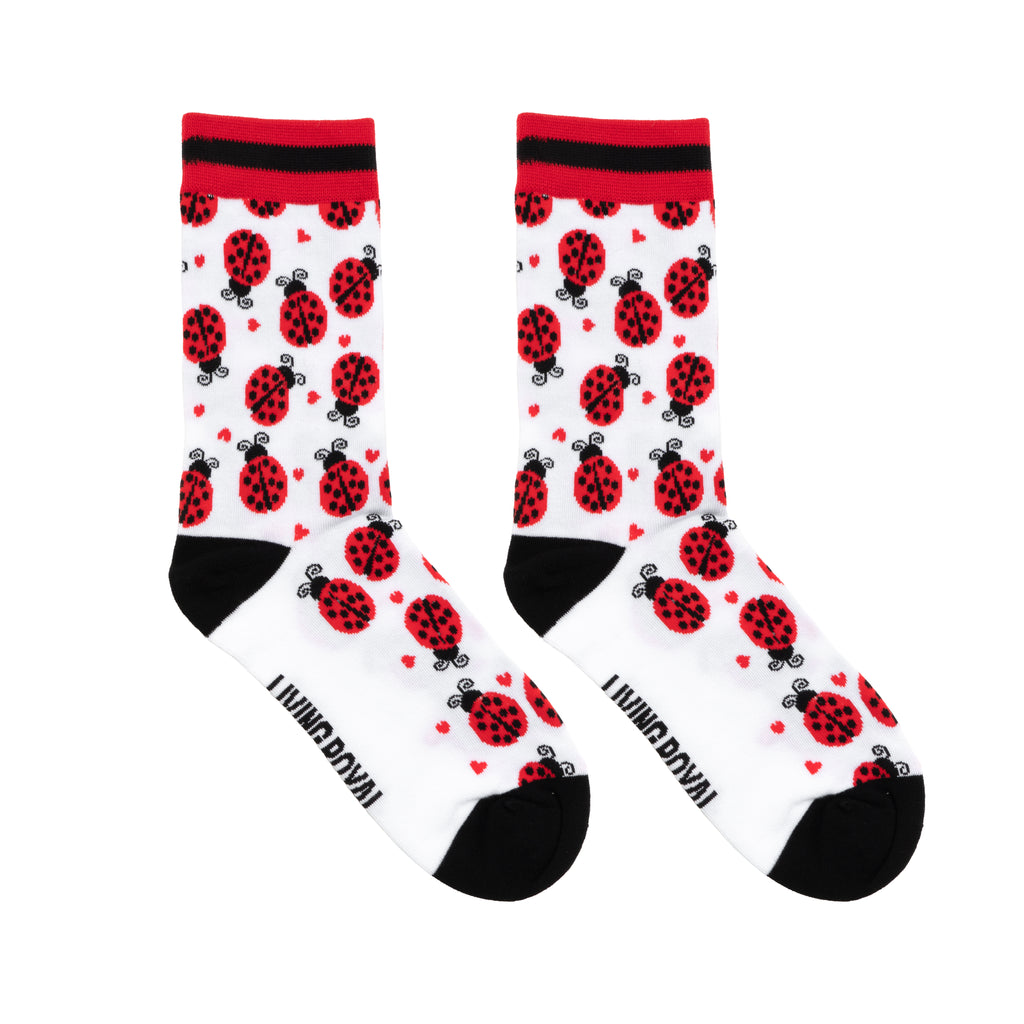 Ladybug Women's Bamboo Crew Socks