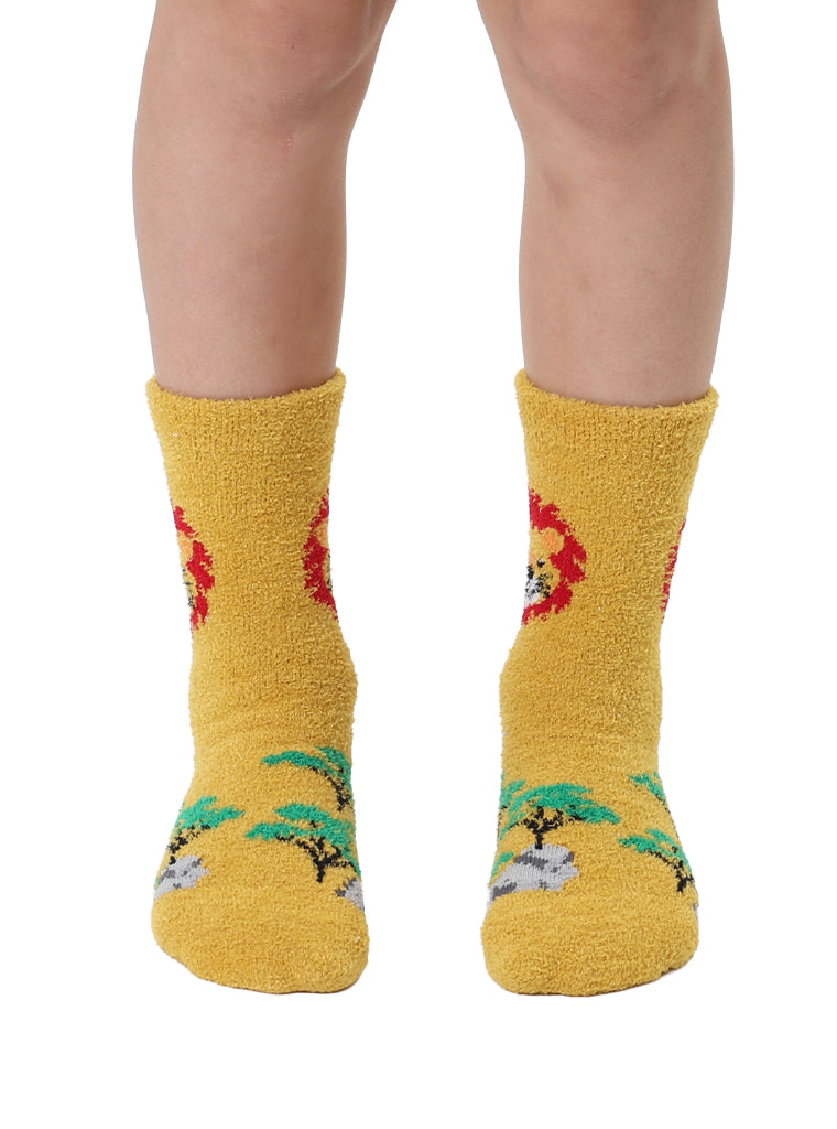 Lion Kids Fuzzy Socks