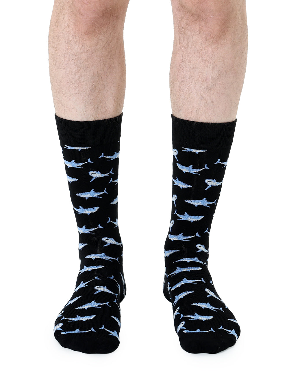 Shark Mens Bamboo Crew Socks