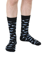 Shark Mens Bamboo Crew Socks