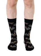 Rooster Mens Bamboo Crew Socks