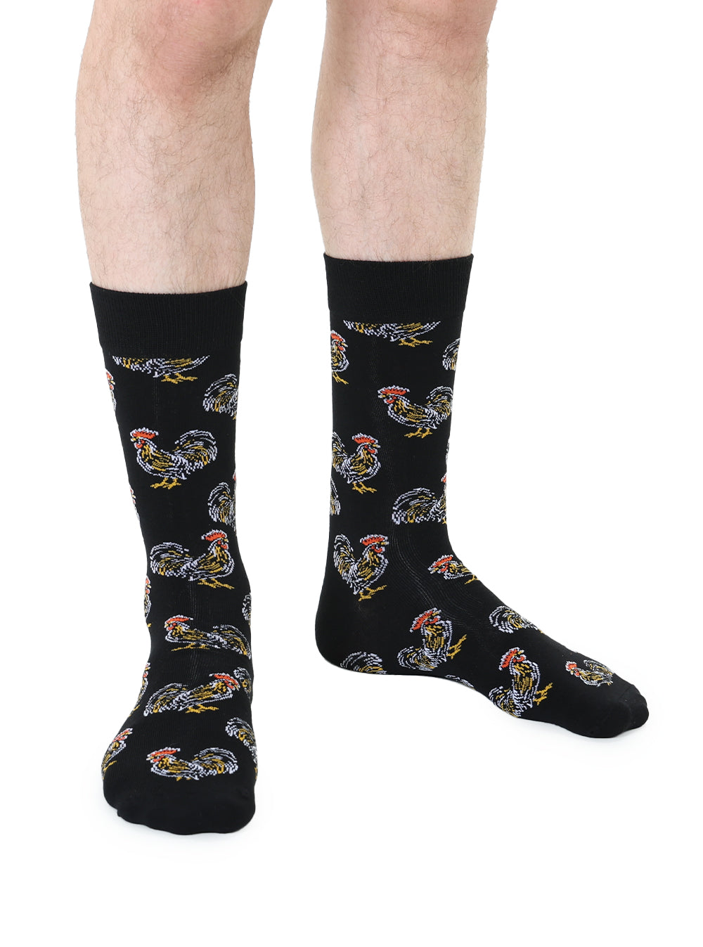 Rooster Mens Bamboo Crew Socks