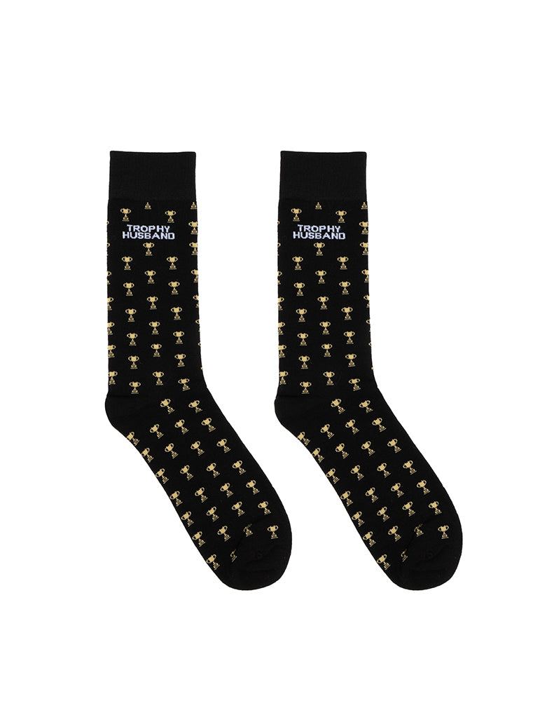 Trophy Husband Mens Bamboo Crew Socks