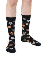 Dog Mens Bamboo Crew Socks
