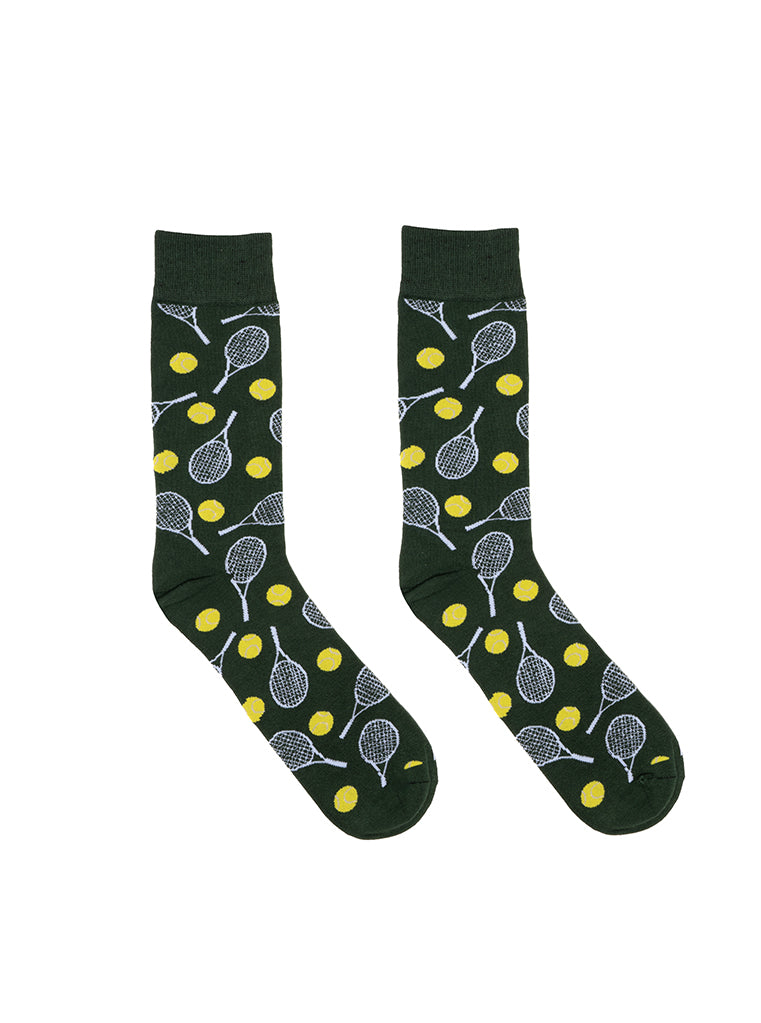 Tennis Mens Bamboo Crew Socks