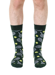 Tennis Mens Bamboo Crew Socks