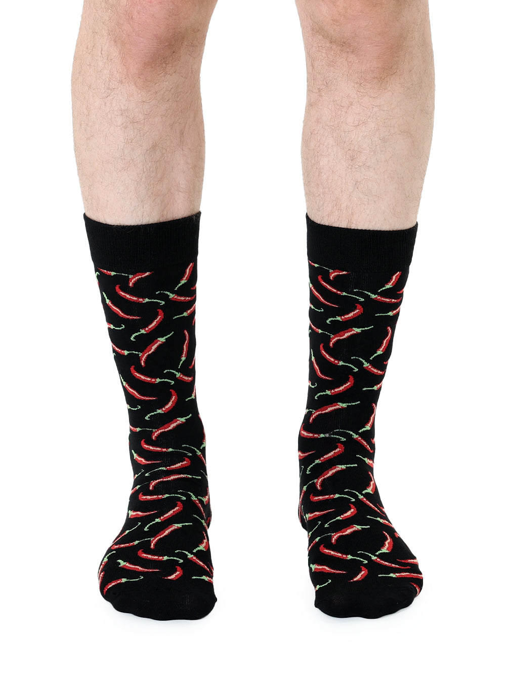 Chili Peppers Mens Bamboo Crew Socks
