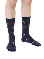 Baseball Mens Bamboo Crew Socks